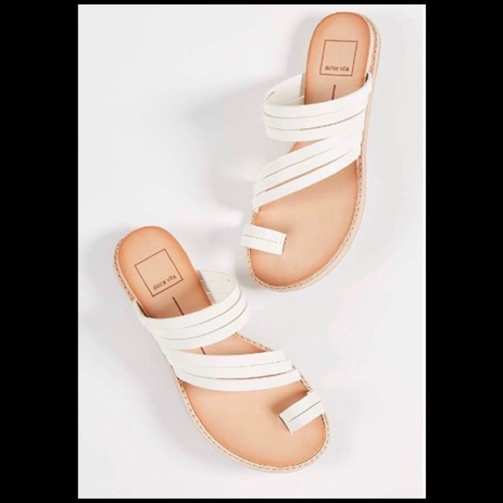 New Dolce Vita Nelly Sandal White Size 10